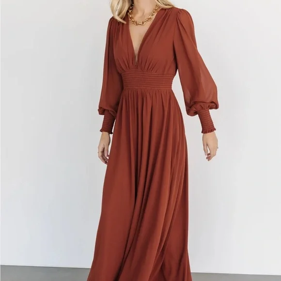 Baltic Born | Dresses | Baltic Born Rust Long Sleeve Maxi Dress | Poshmark Baltic Born | Dresses | Baltic Born Rust Long Sleeve Maxi Dress | Poshmark